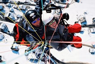 Parapente en hiver à Font-Romeu et Les Angles