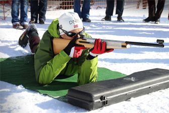 Séance biathlon laser à la station de ski de Font-Romeu