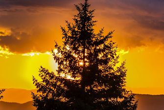 Coucher de soleil en Cerdagne