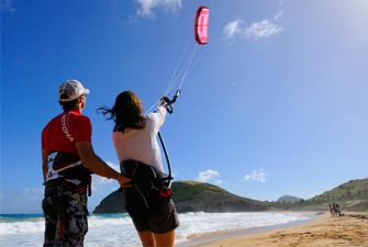 Initiation au kite surf à Canet en Pyrénées Orientales - ground control