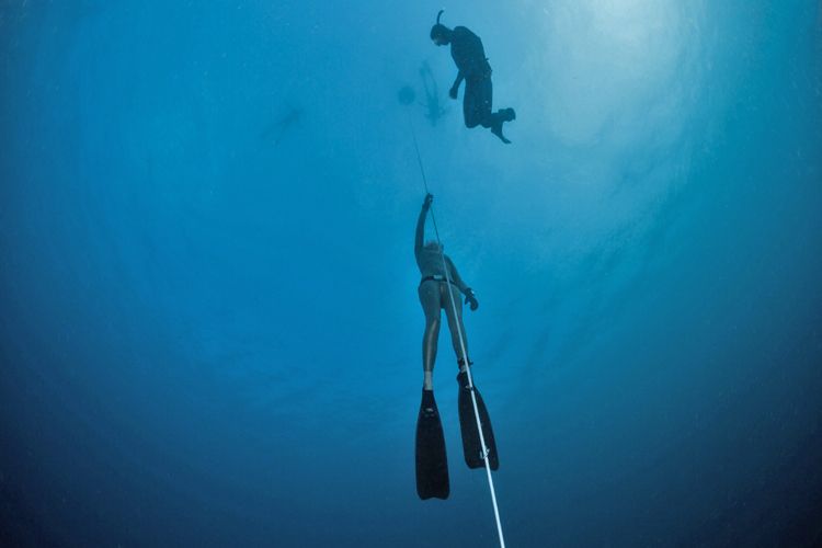 Stage d'apnée en mer à Banyuls-sur-Mer dans les Pyrénées Orientales