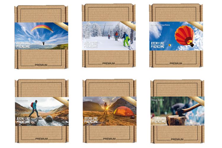 Coffret cadeau Aventure Prémium - expériences sports nature à offrir