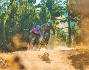 Descente VTT au bike park Les Angles