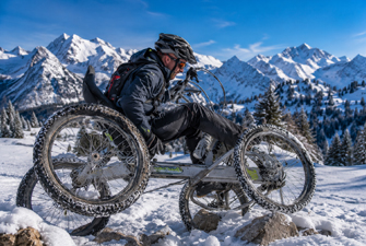 location de VTT sur neige à Font-Romeu